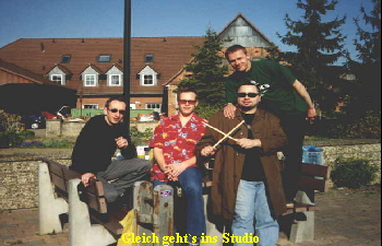 Gleich geht`s ins Studio